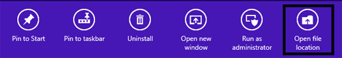 Windows 8 Right Click Menu